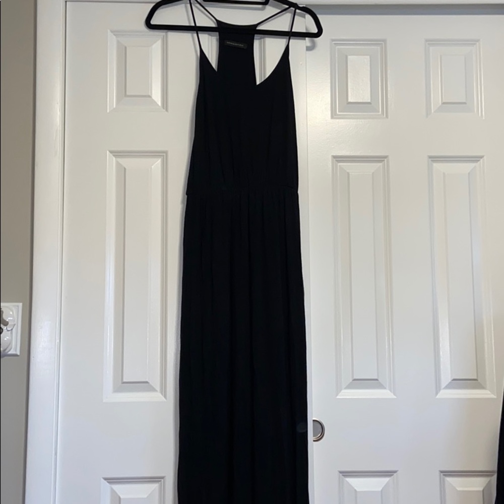 Black maxi dress